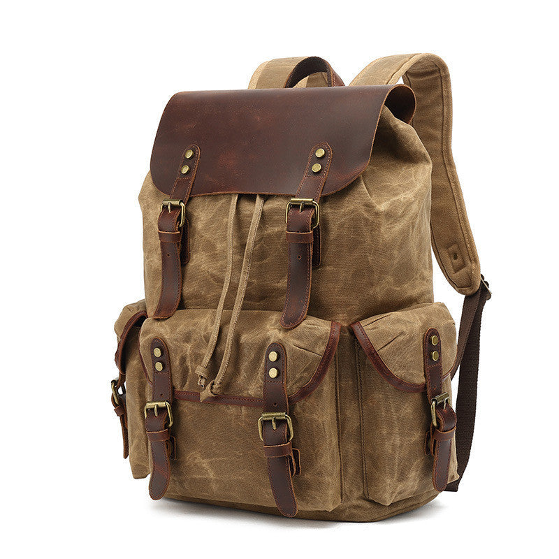 Waxed Canvas Backpack - Blaze & Pearl