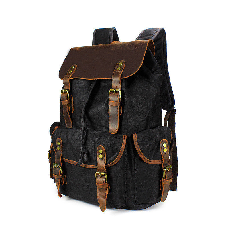 Waxed Canvas Backpack - Blaze & Pearl