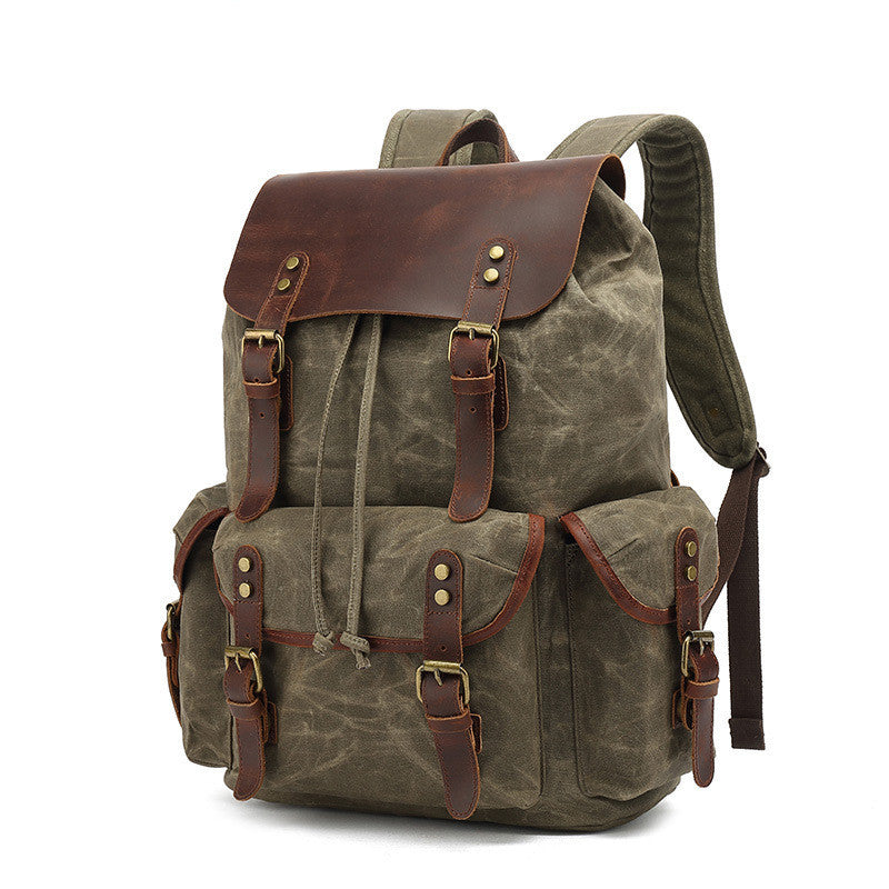 Waxed Canvas Backpack - Blaze & Pearl