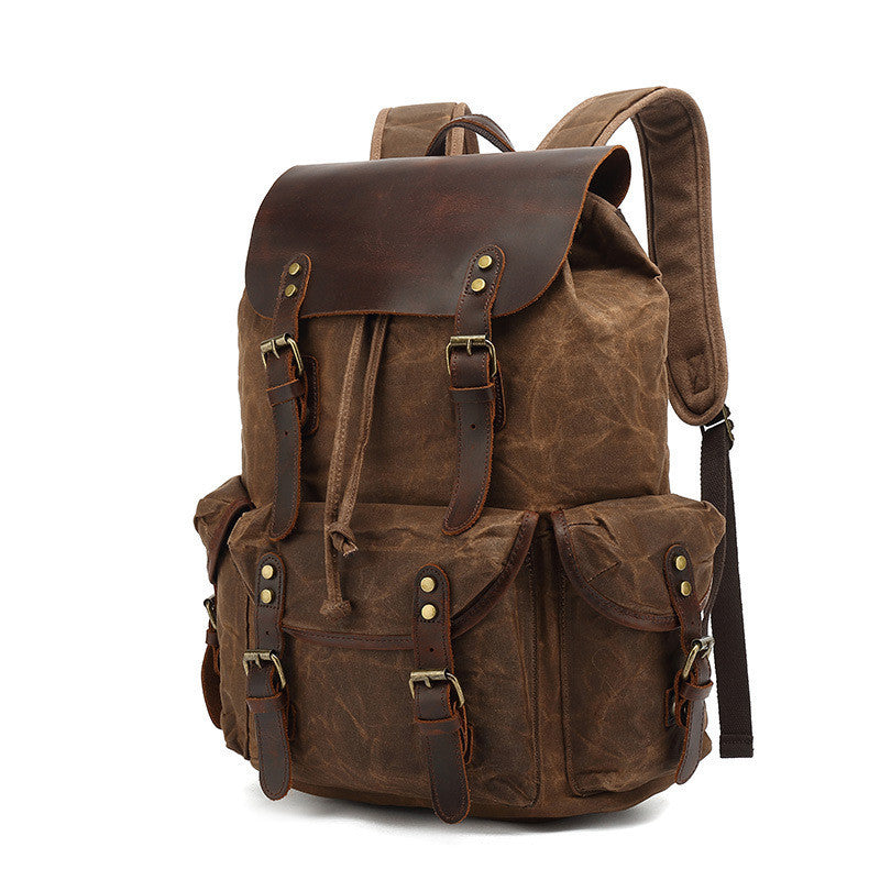 Waxed Canvas Backpack - Blaze & Pearl