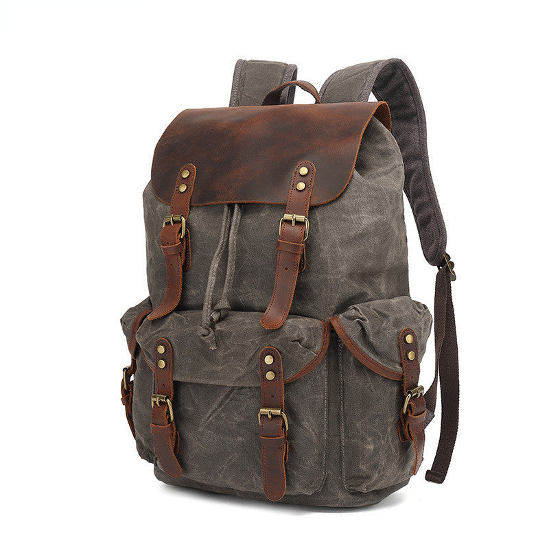 Waxed Canvas Backpack - Blaze & Pearl