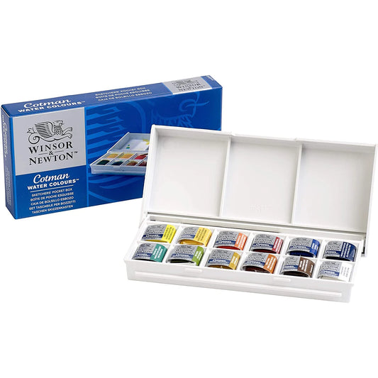 Winsor & Newton Cotman Watercolor Paint Set, Sketchers' Pocket Set